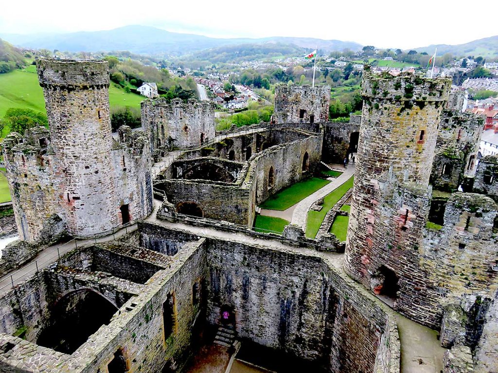 View from one of the towers at Conwy Castle
