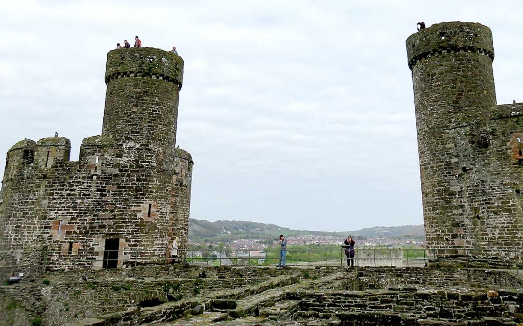 Two of the towers at Conwy Castle