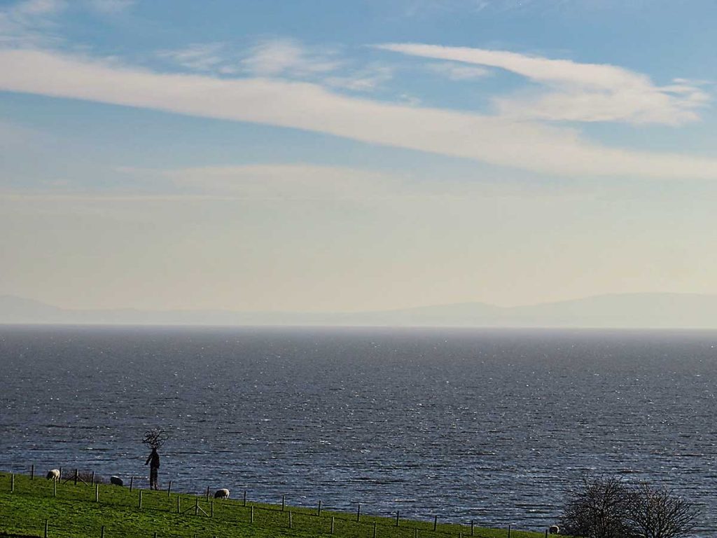 View across to North Somerset from St Donats Castle