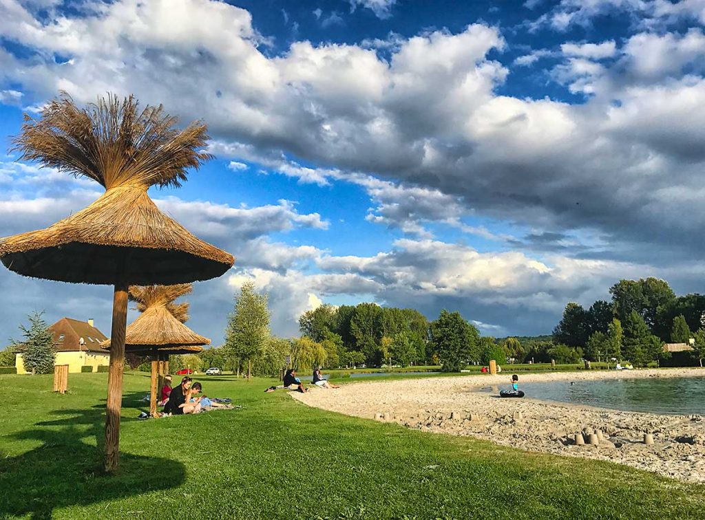 Summer sky above La Croix-du-Vieux Pont, France, August 2017