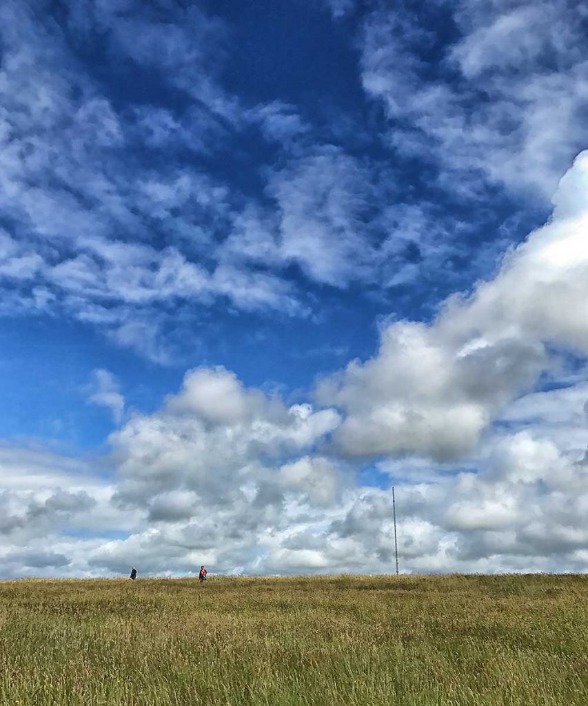 Fluffy skies above the Cowbridge Downs, June 2017