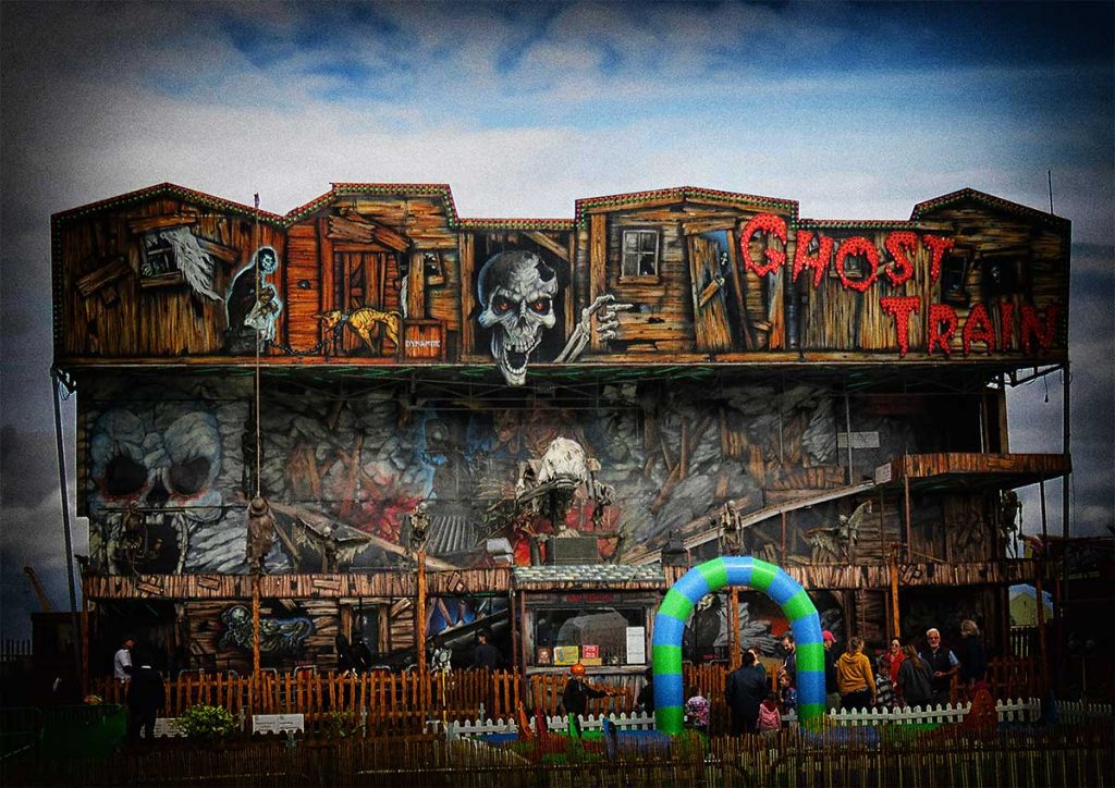 The Ghost Train at Cardiff Bay Beach