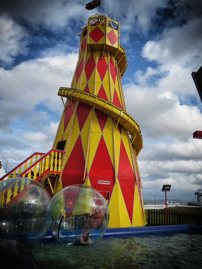 Helter Skelter and Walk On Water at Cardiff Bay Beach