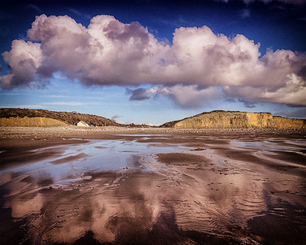 Beach reflections.