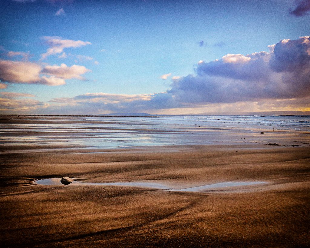 Sand and clouds.